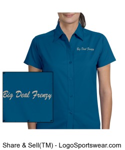 Ladies Short Sleeve Teflon Twill Shirt Design Zoom